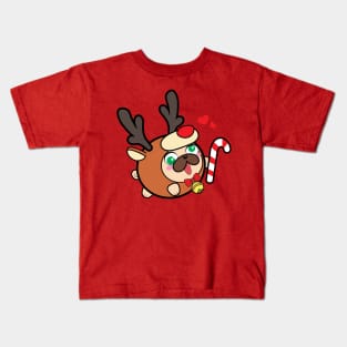 Doopy the Pug Puppy - Christmas Kids T-Shirt